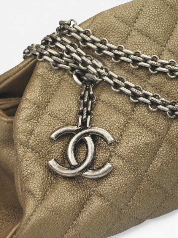 Bolsa Chanel Just Mademoiselle Caviar Bronze
