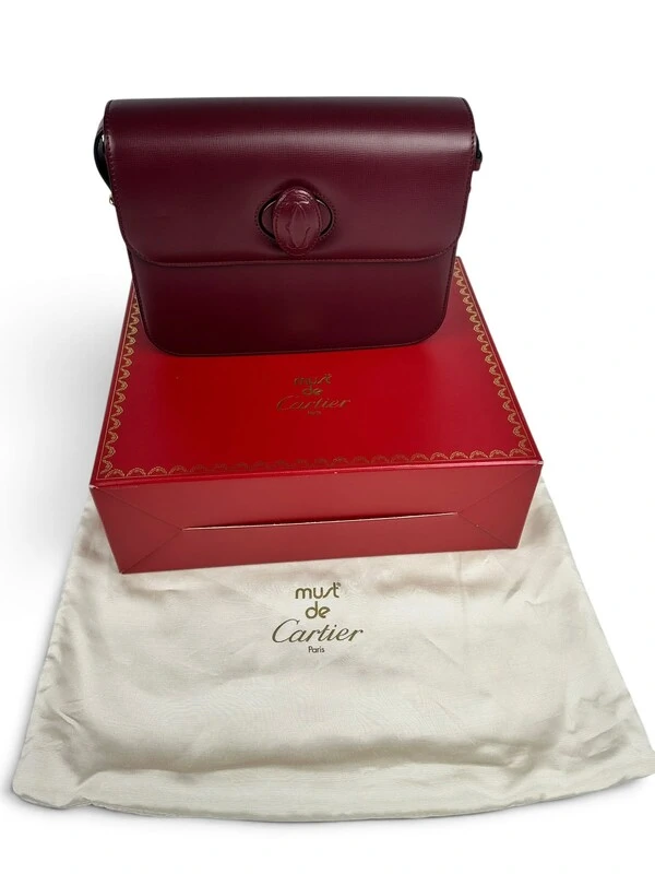 Bolsa Cartier Must De Cartier Burgundy