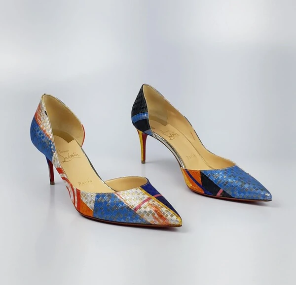 Sapato Christian Louboutin Jacquard Multicolor