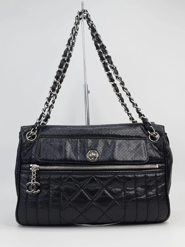 Bolsa Chanel Couro Preta