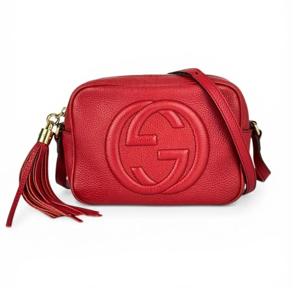 Bolsa Gucci Soho Disco Vermelha