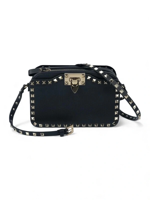 Bolsa Valentino Flip Lock Camera Bag Preta