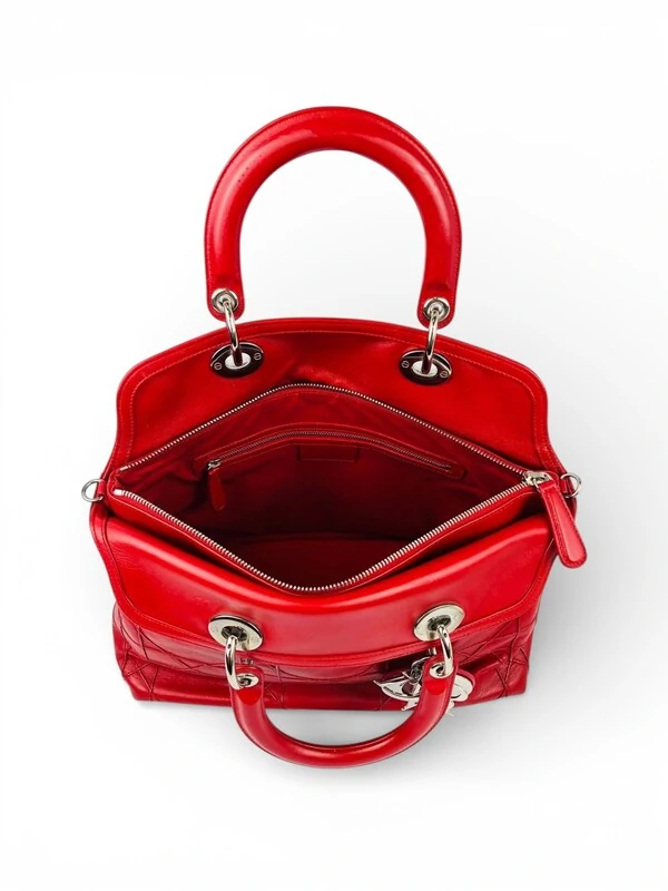 Bolsa Dior Granville Cannage Vermelha