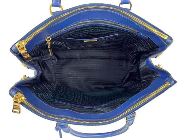 Bolsa Prada Galleria Safiano Azul Azul