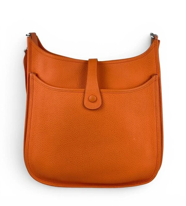 Bolsa Hermès Evelyne Gm Laranja