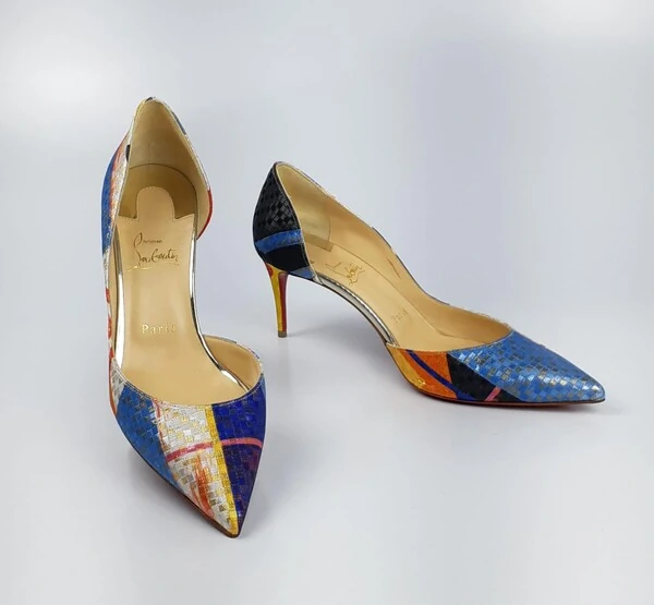 Sapato Christian Louboutin Jacquard Multicolor