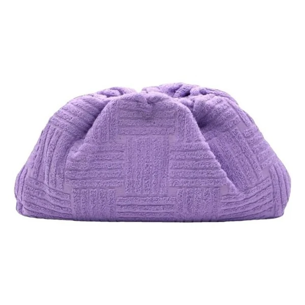 Bolsa Bottega Veneta The Pouch Atoalhada Lilás