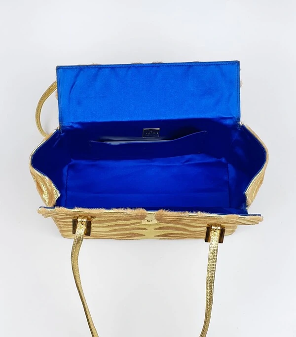 Bolsa Fendi Baguette Shopper Edição Limitada Dourada