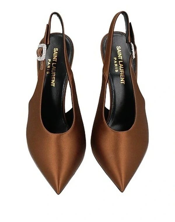 Sapato Saint Laurent Scarpin Yasmeen Brown