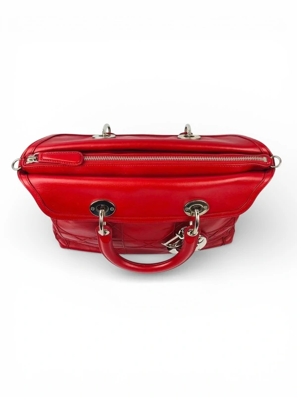 Bolsa Dior Granville Cannage Vermelha