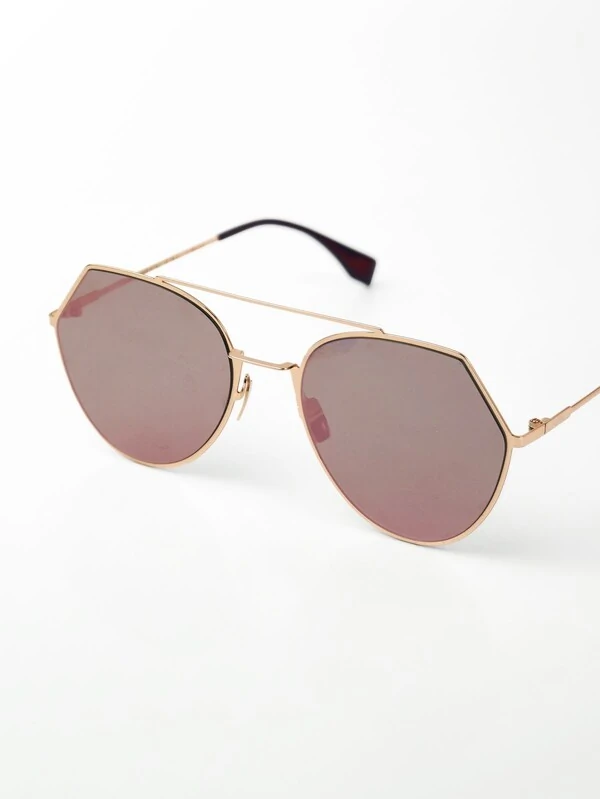 Óculos Fendi Eyeline Gold Rounded
