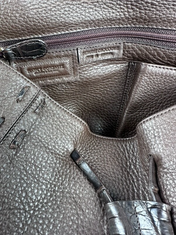 Bolsa Nancy Gonzales Couro Marrom