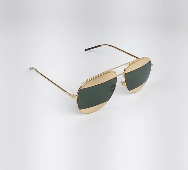 Óculos de Sol Christian Dior Spilit Dourado Verde