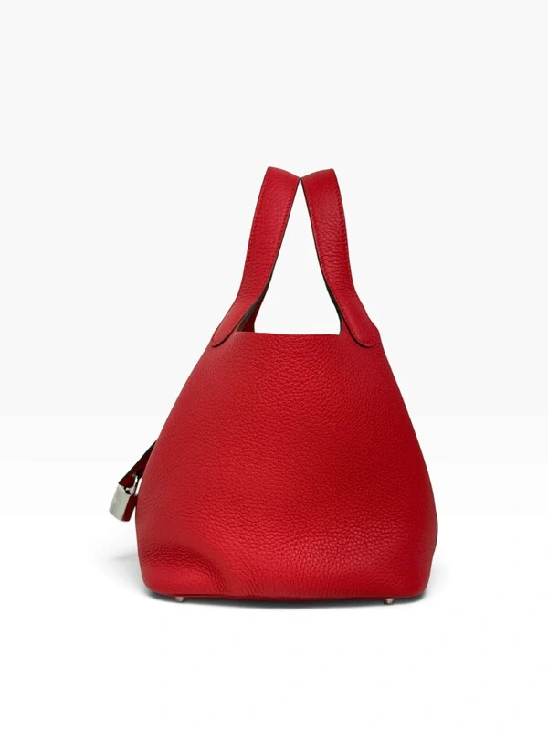 Bolsa Hermès Picotin 18 Clémence Rouge Radieux