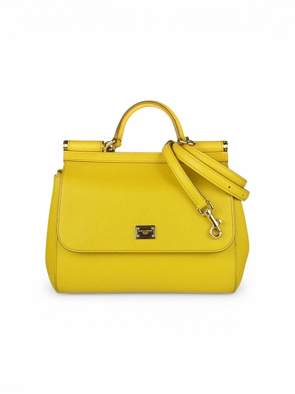 Bolsa Dolce & Gabbana Sicily Medium Amarela