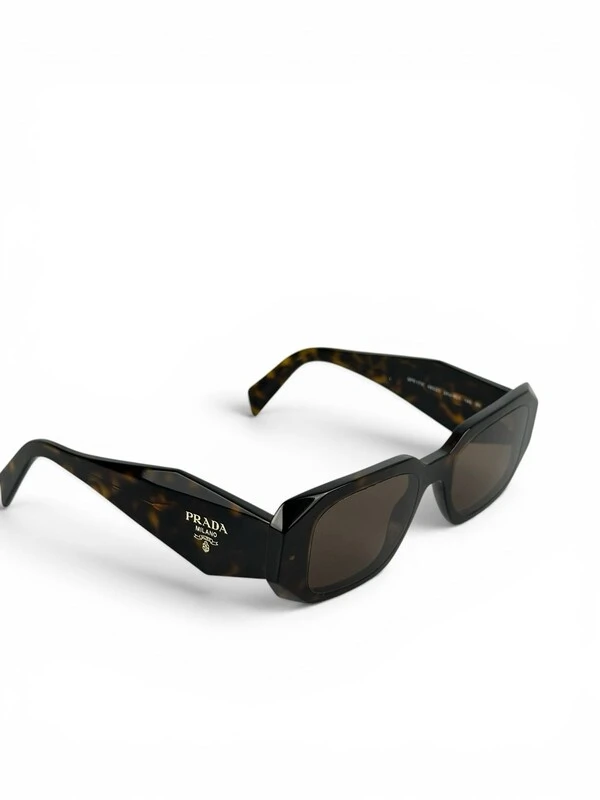 Óculos De Sol Prada Symbole Acetato De Tartaruga Marrom