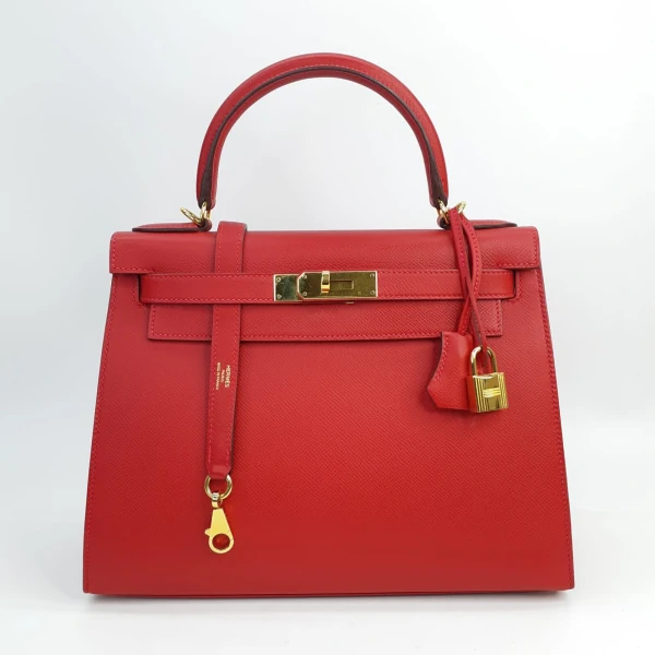 Bolsa Hermès Kelly 28 Epsom Rouge Casaque
