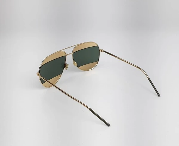 Óculos de Sol Christian Dior Spilit Dourado Verde