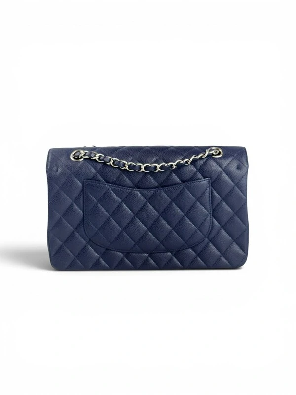 Bolsa Chanel Classic Double Flap Azul Marinho