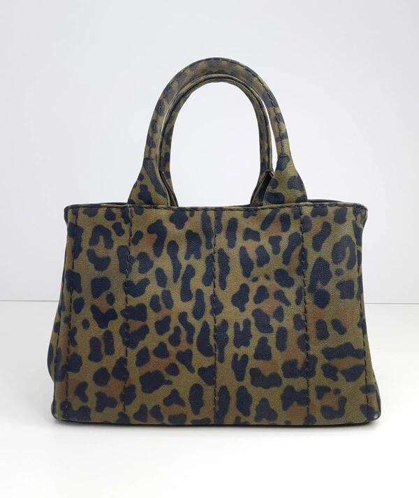 Bolsa Prada Canapa Tote Animal Print