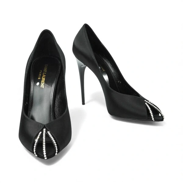 Sapato Saint Laurent Scarpin Martinique Preto
