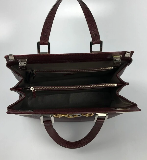 Bolsa Gucci Zumi Tote Burgundy