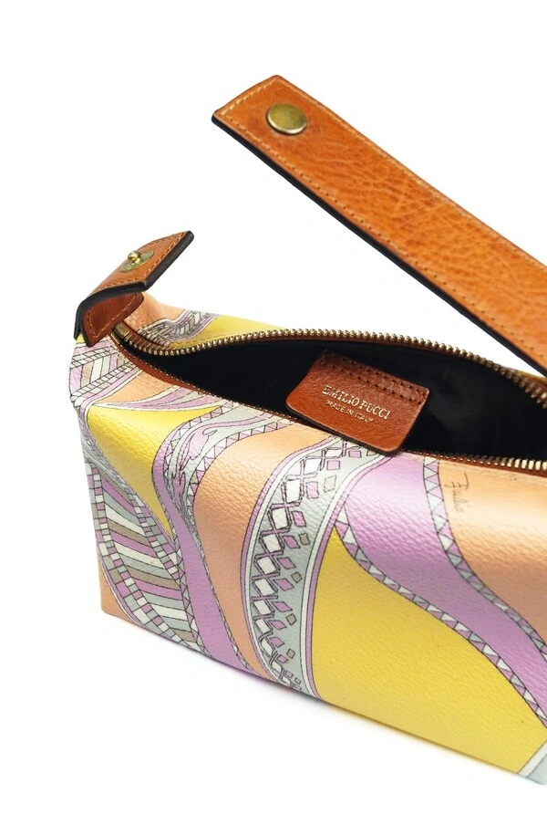 Mini Bolsa Pucci Couro Multicolor