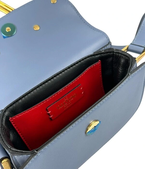 Bolsa Valentino Supervee Small Azul