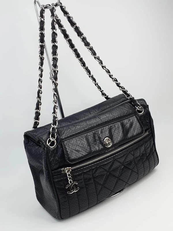 Bolsa Chanel Couro Preta
