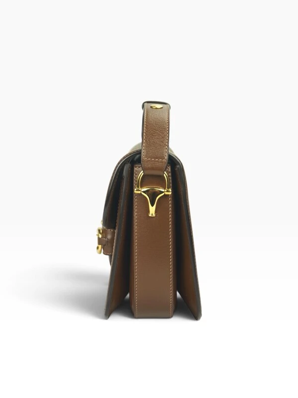 Bolsa Gucci Horsebit 1955 GG Supreme Marrom