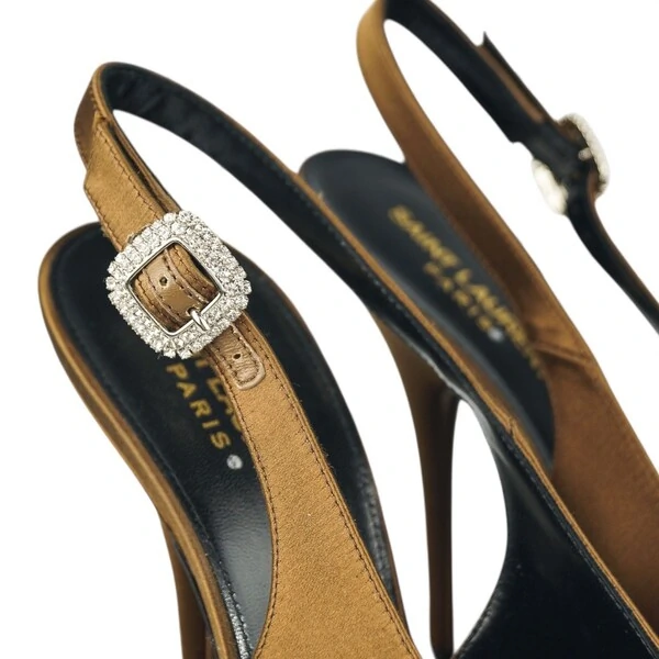 Sapato Saint Laurent Scarpin Yasmeen Brown