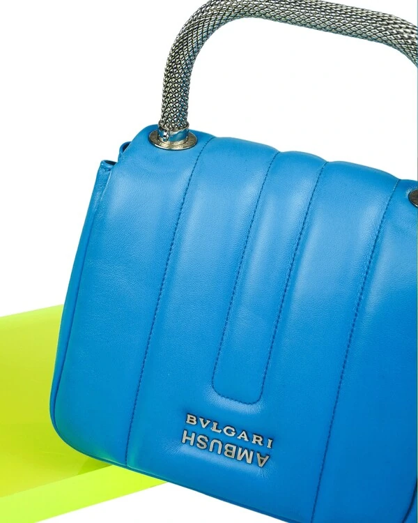 Bolsa Bvlgari X Ambush Serpenti Puffy Azul
