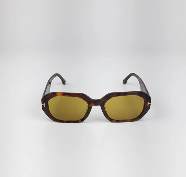 Óculos de Sol Tom Ford Veronique Retangular Marrom