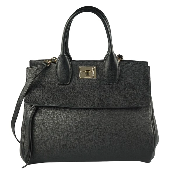 Bolsa Salvatore Ferragamo Tote Studio Preta