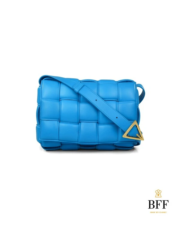 Bolsa Bottega Veneta Padded Cassette Azul Bic