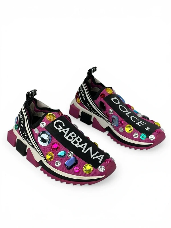 Dolce & Gabbana Multicolor Gemstone Sneakers