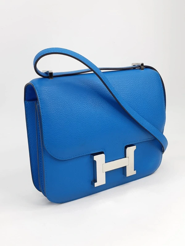Bolsa Hermès Constance 18 Swift Blue Hydra