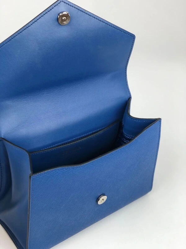Bolsa Prada Lux Monochrome Envelope Azul Bic
