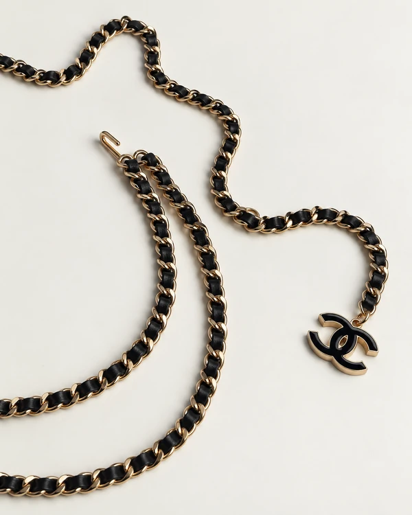 Cinto Chanel Vintage 2005 Chain-Link Belt Small