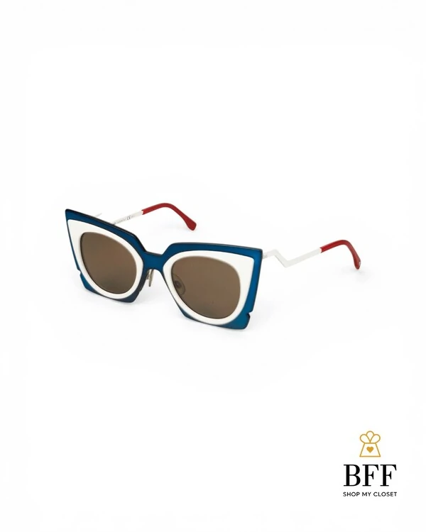 Óculos Fendi Orchidea Azul e Branco