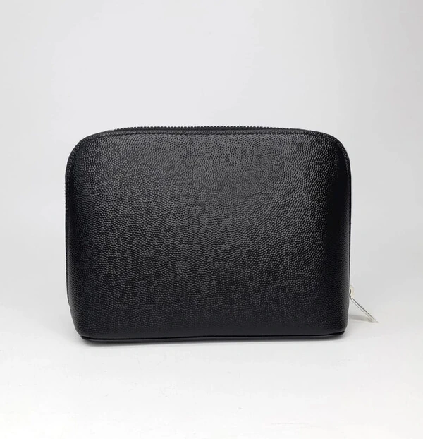 Necessaire Saint Laurent em Couro Preta