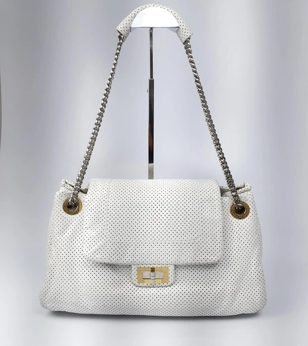Bolsa Chanel Accordion Branca