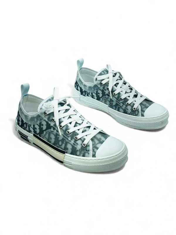 Tênis Dior Sneaker B23 League Oblique Cano Baixo Branco Monogram