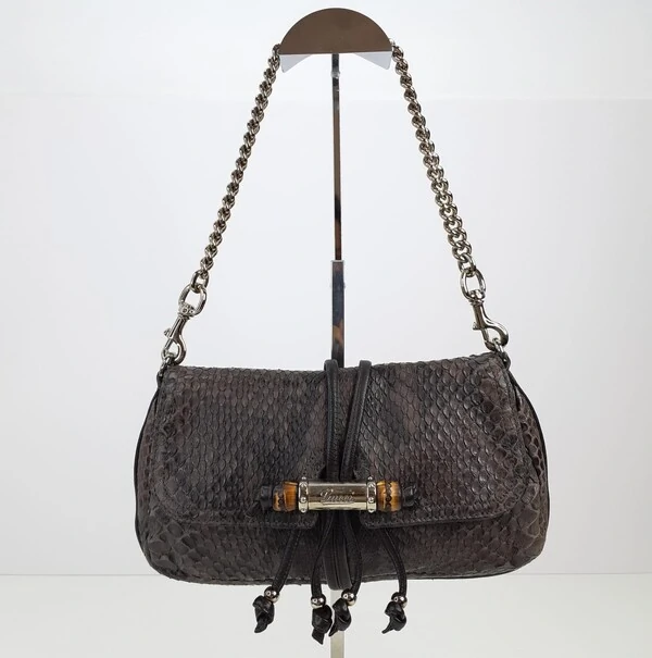 Bolsa Gucci Gucci Bamboo Croisette Phython