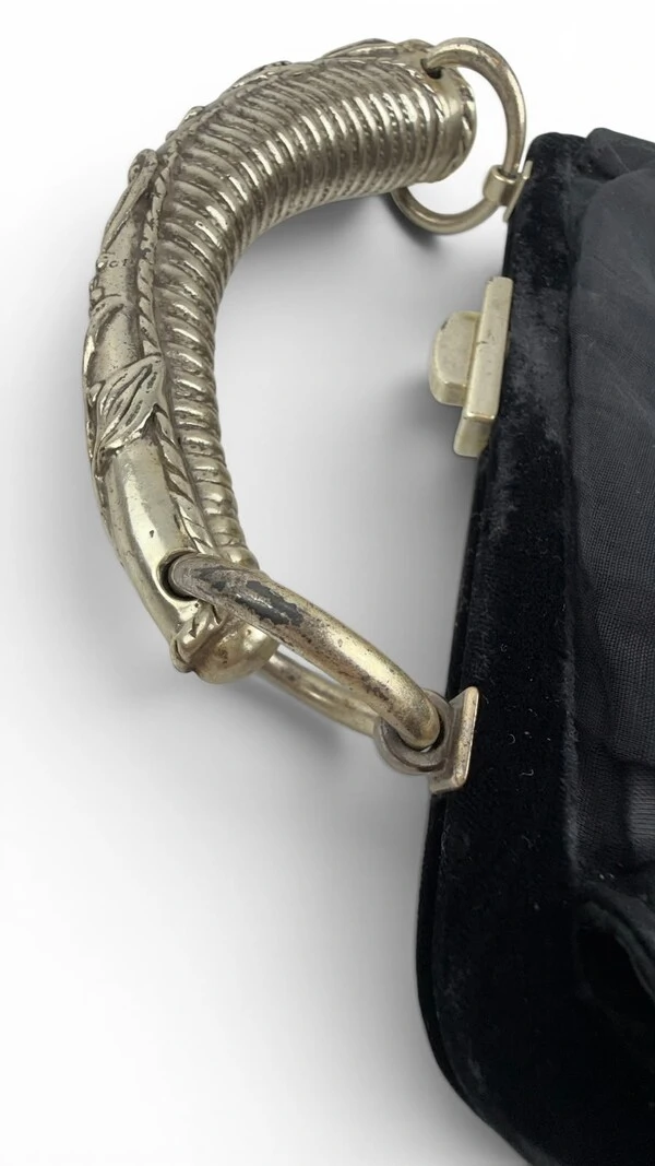 Bolsa Saint Laurent Mombasa Silk & Velvet Preta