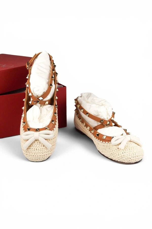 Sapatilha Valentino Ballerina Natural