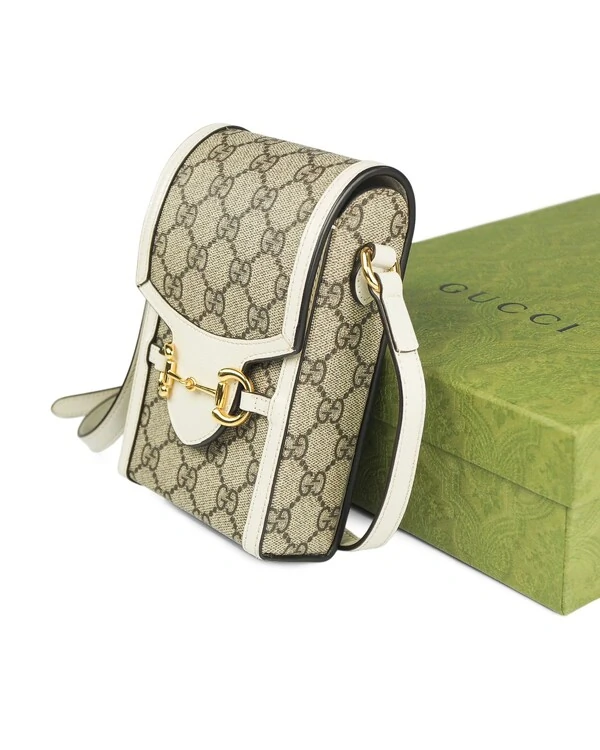 Mini Bolsa Gucci Horsebit 1955 Monogram