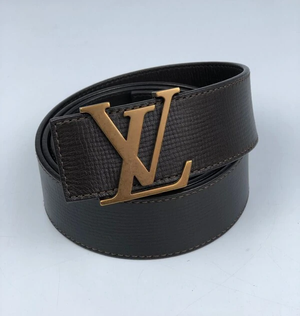Cinto Louis Vuitton Reversível LV Marrom