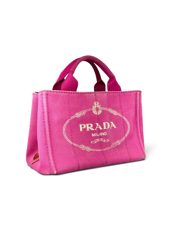 Bolsa Prada Canapa Logo Small Pink
