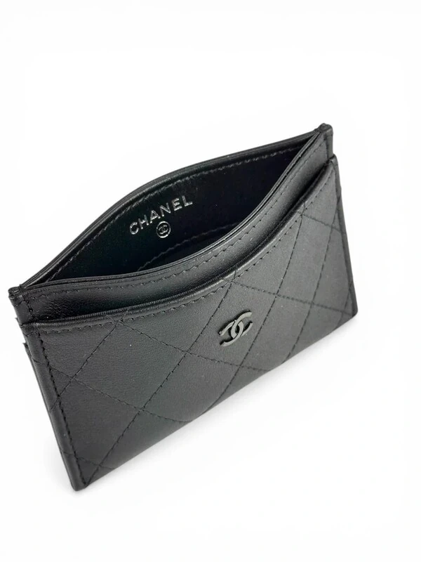 Porta Cartão Chanel Preto Preto